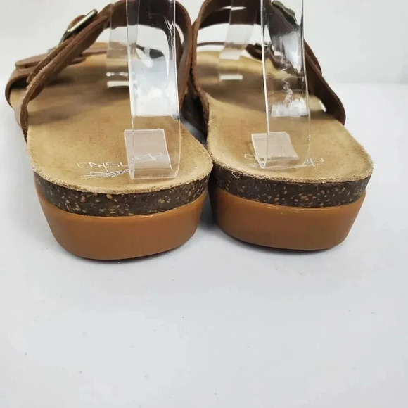 Women's DANSKO Vintage Comfort Wedge Heeled Leather Open Toe Sandals SZ 41 - Picture 6 of 14